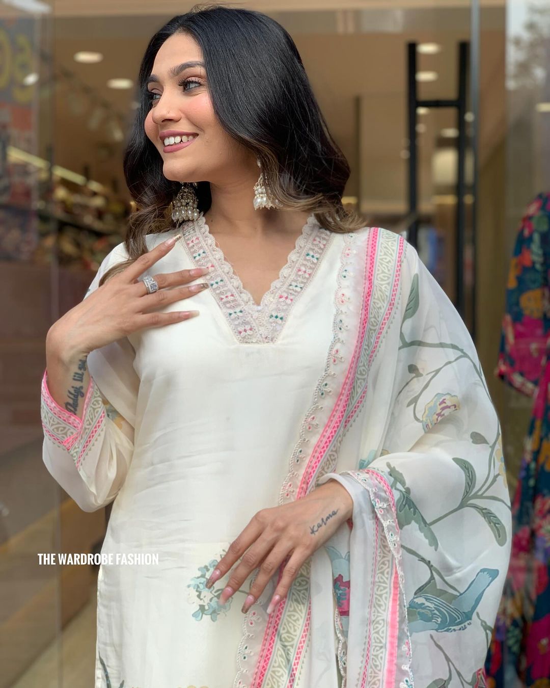 MT Heavy Organza Printed Embroidery Kurti With Bottom Dupatta Wholesale Shop In Surat
